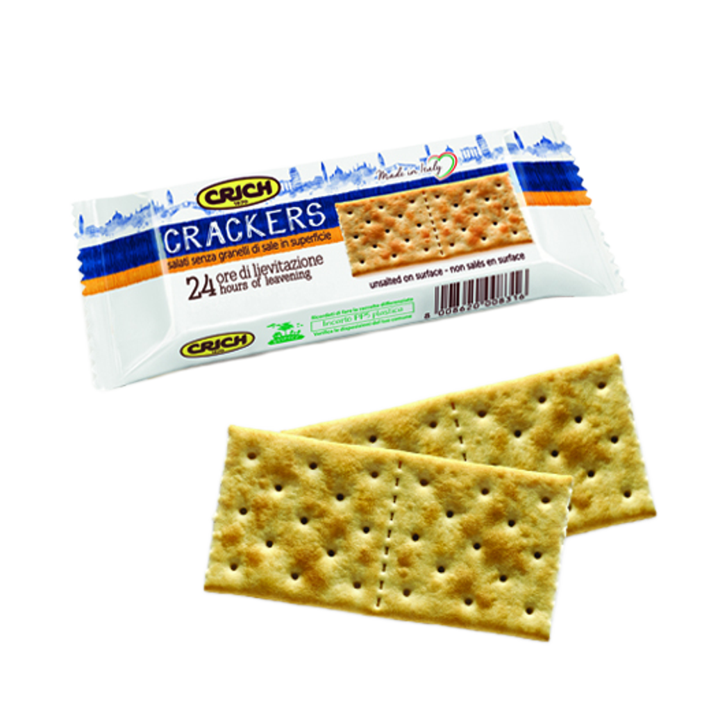 Crackers Fără Sare pe Suprafață Individual - Crackers cu Ulei de Floarea-Soarelui - 25g (Bax 100 bucăți)