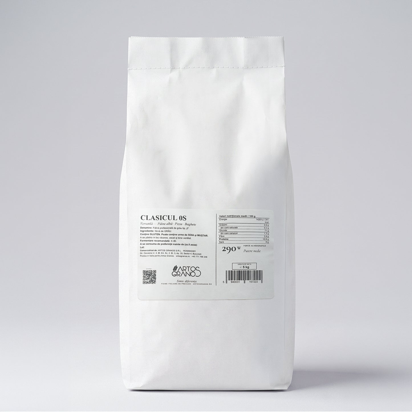 Clasicul 0S — Pâine & Pizza Făină Profesională Tip 0 W290 | 5kg