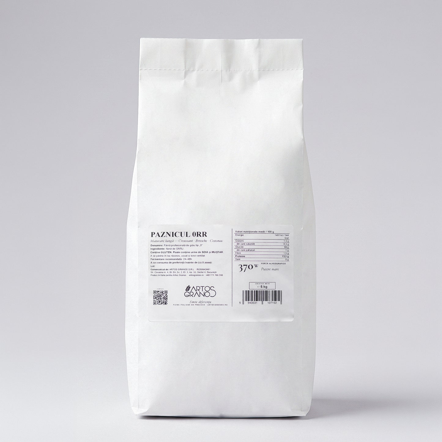 Paznicul 0RR — Cozonac & Croissant Făină Profesională Tip 0 W370 | 5kg