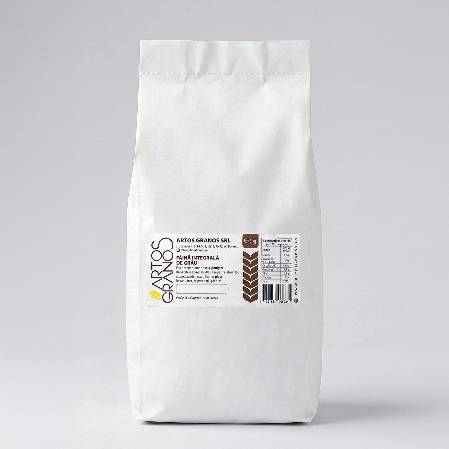 Naturalul IF — Făină Integrală Forte W340 | 5kg