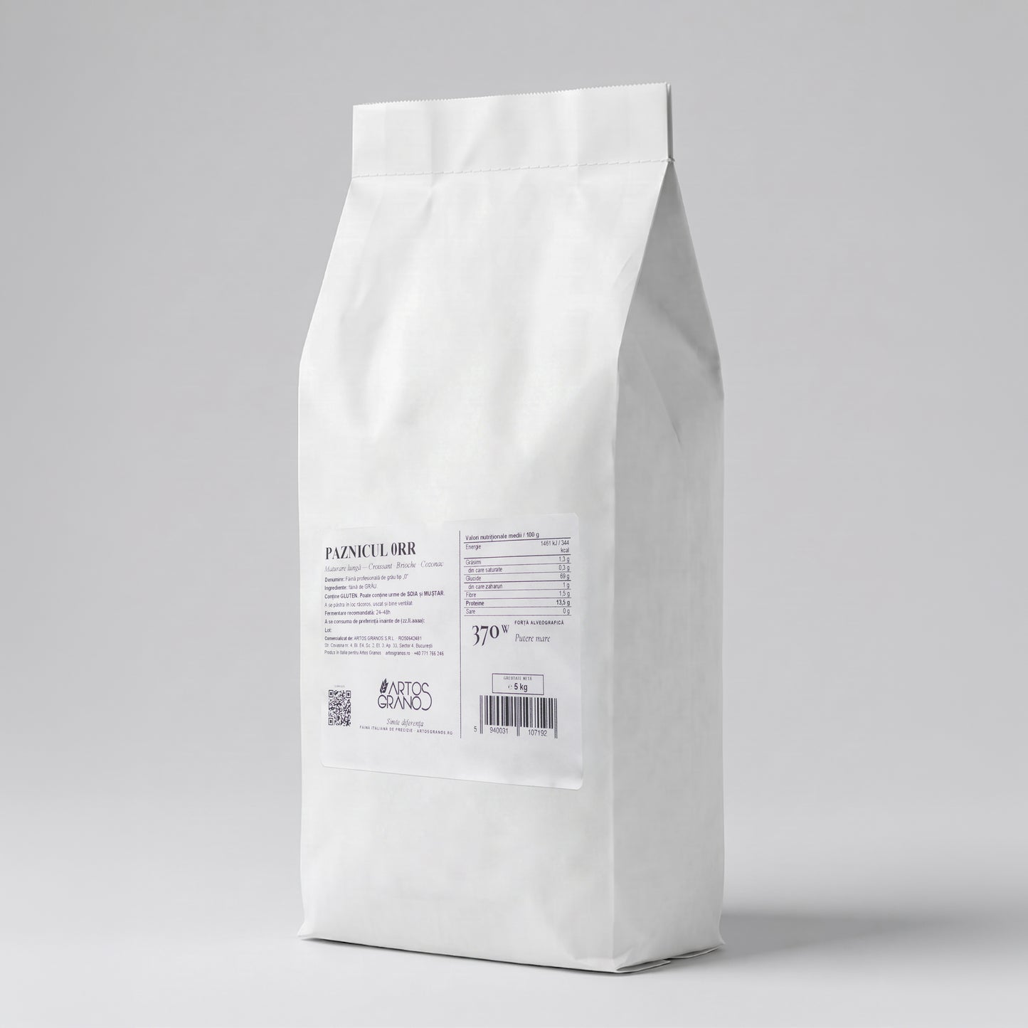 Paznicul 0RR — Cozonac & Croissant Făină Profesională Tip 0 W370 | 5kg