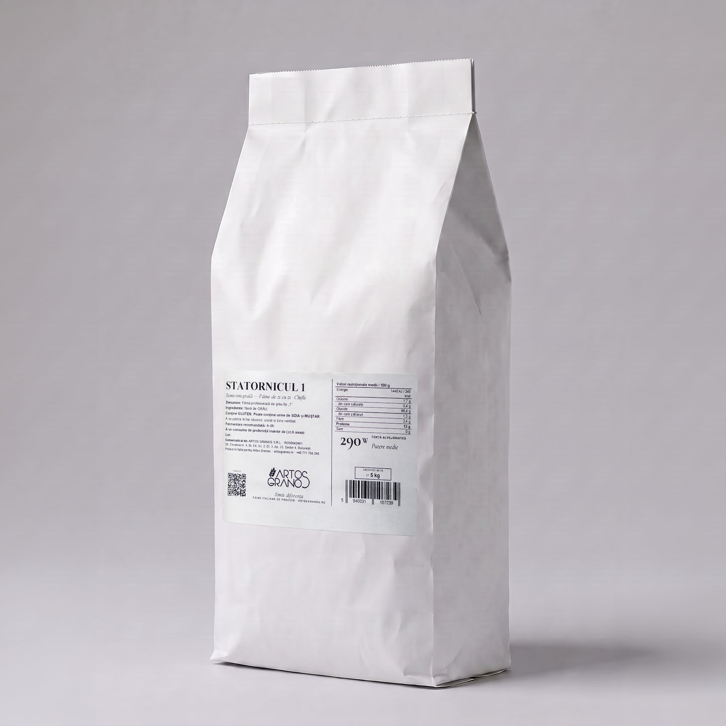 Statornicul 1 — Pâine Semi-Integrală Făină Profesională Tip 1 | 5kg