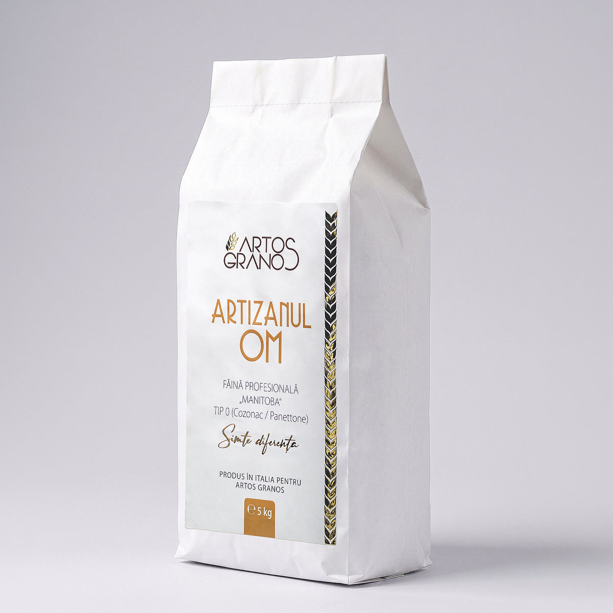 Artizanul 0M — Făină Manitoba Tip 0-M W400 | 5kg