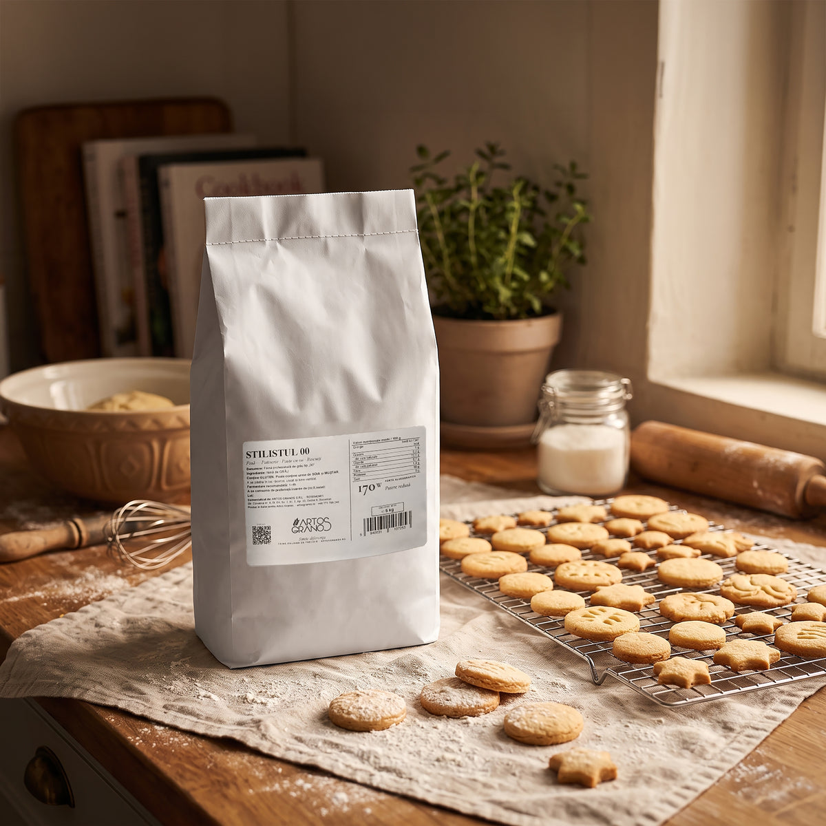Stilistul 00 — Patiserie & Prăjituri Făină Profesională Tip 00 W170 | 5kg