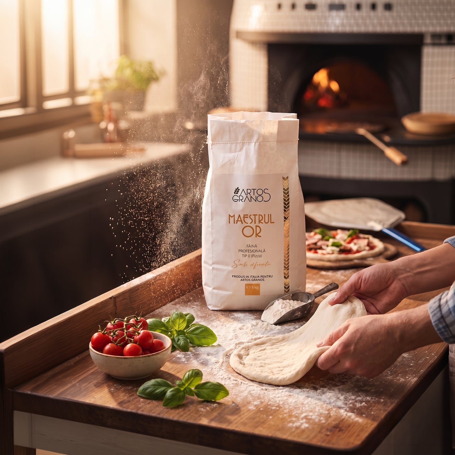 Maestrul 0R — Pizza & Focaccia Făină Profesională Tip 0 W330 | 5kg