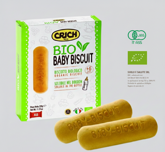 Bio Baby Biscuit - Biscuit Biologic pentru Bebeluși de la 6 Luni - 320g (8 pachete x 40g)