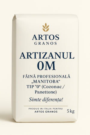 Artizanul 0M — Făină Manitoba Tip 0-M W400 | 5kg