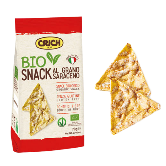 Bio Snack al Grano Saraceno - Snack Biologic Fără Gluten cu Hrișcă - 70g
