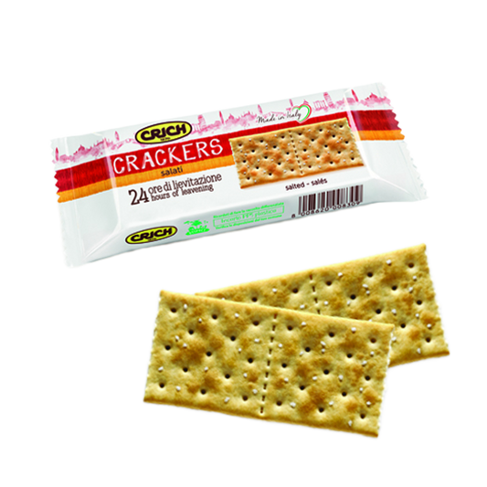 Crackers Salati Individual - Crackers cu Ulei de Floarea-Soarelui - 25g (Bax 100 bucăți)